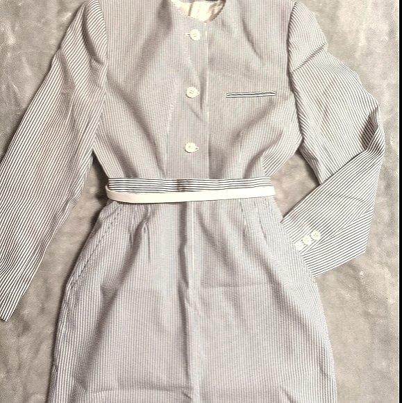 Vintage Striped Skirt and Jacket - Picture 2 of 3